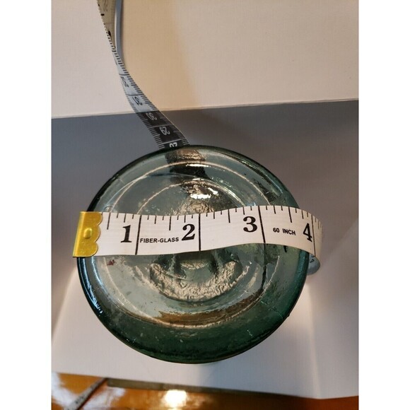 11.5 Inch Green Glass Taper Candle Holder - Picture 6 of 8